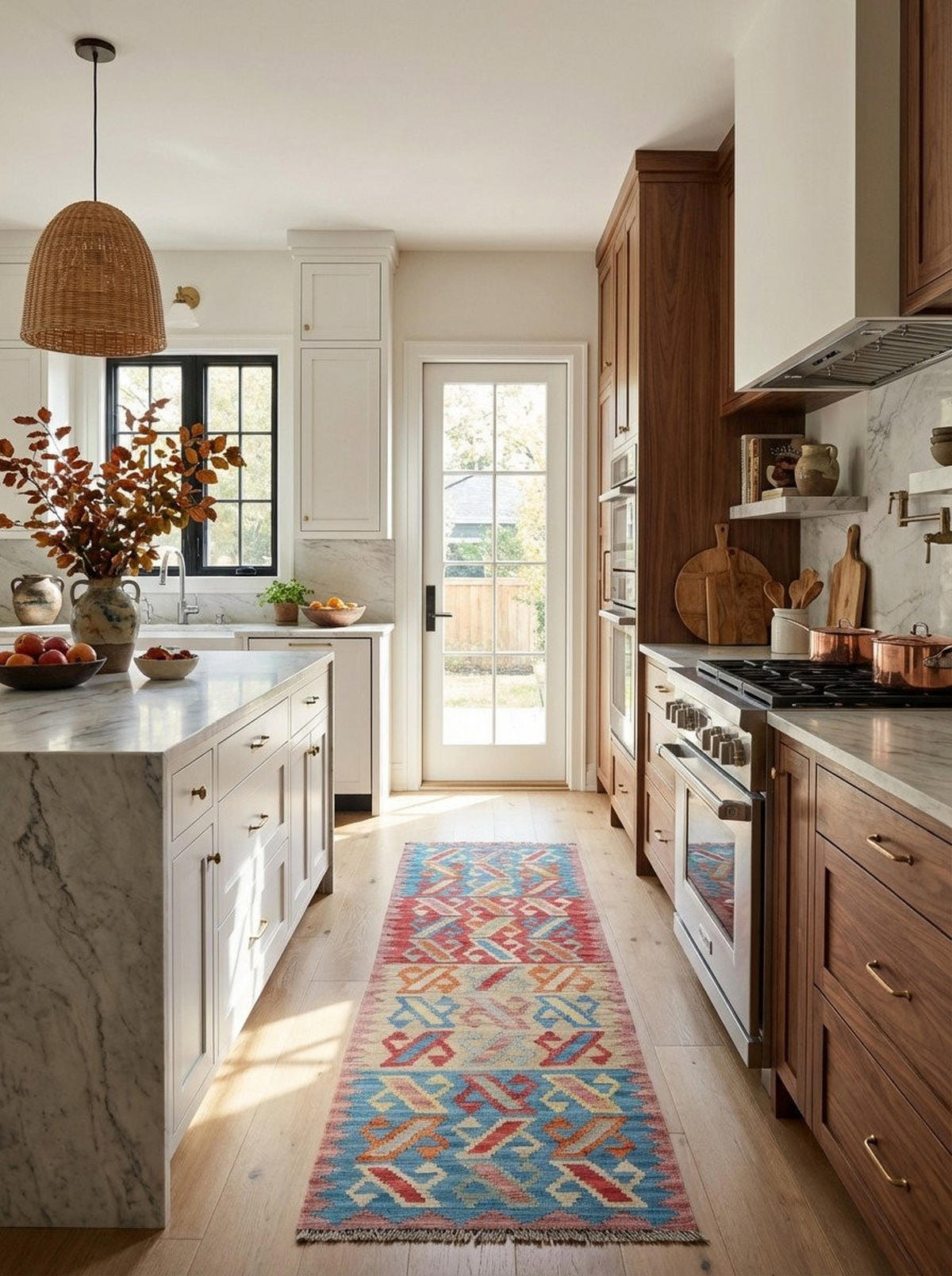 HANDWEBTEPPICH Kelim Gashgai Mehrfarbig 205/60 cm Schurwolle - Multicolor, Textil (60/205cm) - Looma