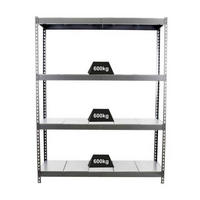 SCHWERLASTREGAL METAL BEAST FOUR | HxBxT 200x150x90cm | Fachlast 600kg | Grau - Grau, Metall (150/200/90cm) - PROREGAL