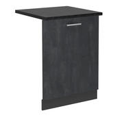 ČELNÍ PANEL MYČKY R-Line Černý beton - černá/antracitová, kompozitní dřevo (60/81.8/1.6cm) - Vicco