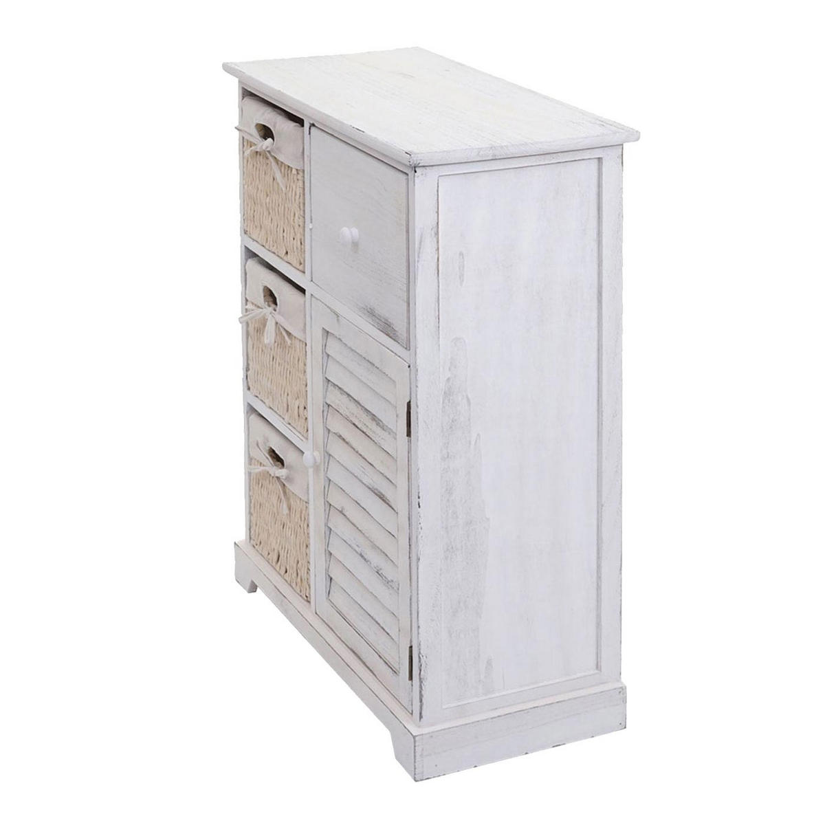 KOMMODE Weiß - Weiß, Holz (60/80/30cm) - MCW