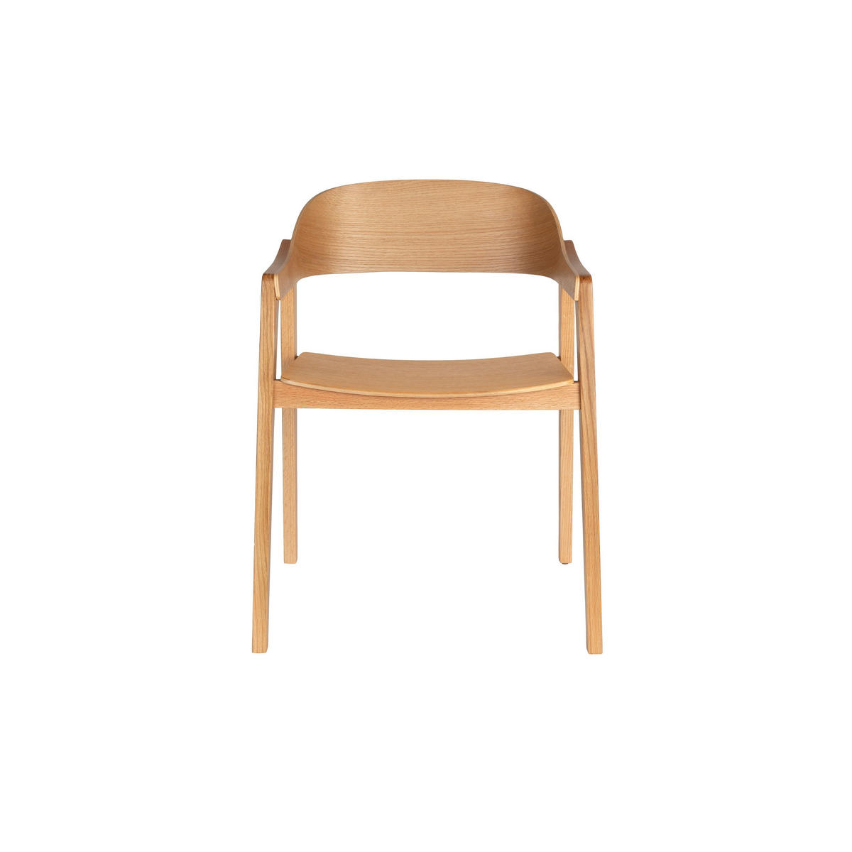 ESSZIMMERSTUHL Westlake Armlehne Natur - 2 er Set - Beige/Naturfarben, Holzwerkstoff (58/76/52cm) - Dutchbone