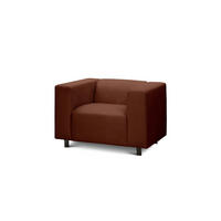 SESSEL July Dunkelbraun 95 × 80 × 57 cm - Dunkelbraun, Textil (95/80/57cm)