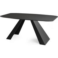 ESSTISCH Monte rechteckig ausziehbar, Schwarz 160-200/80/76 cm - Schwarz, Holzwerkstoff/Metall (80/198/76cm) - WFL GROUP