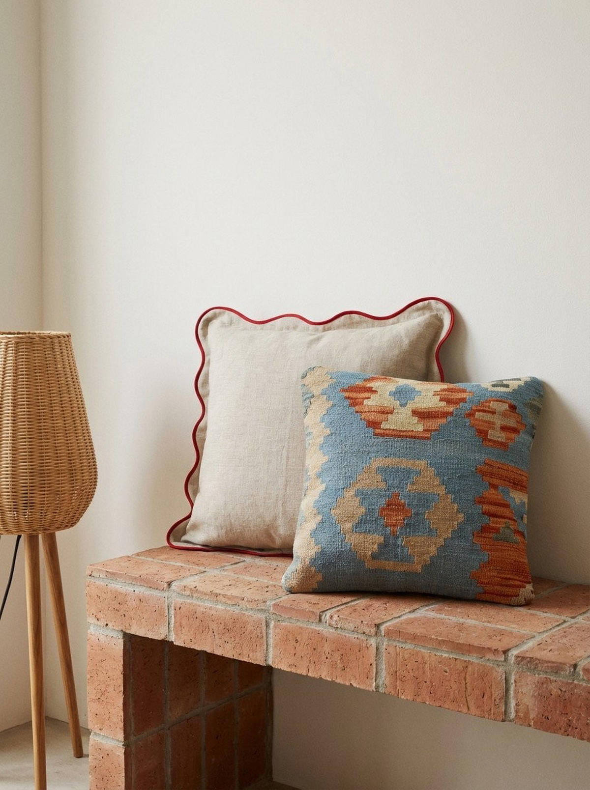 KELIM-KISSEN Mehrfarbig 50/50 cm Schurwolle - Multicolor, Textil (50/50cm) - Looma
