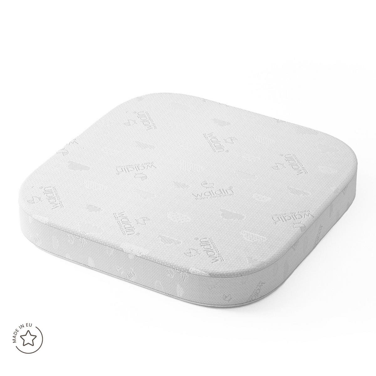 SALTEA din cocos pentru bebe 7in1 - alb, materiale naturale/material textil (73/73cm) - waldin