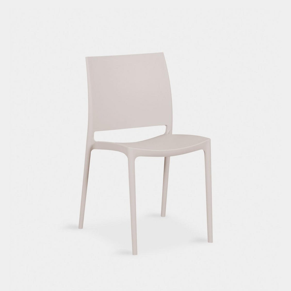 STUHL FÜR DRAUSSEN Keir Beige 41 cm x 81 cm - Beige, Kunststoff (41/81/52cm) - Klast Home