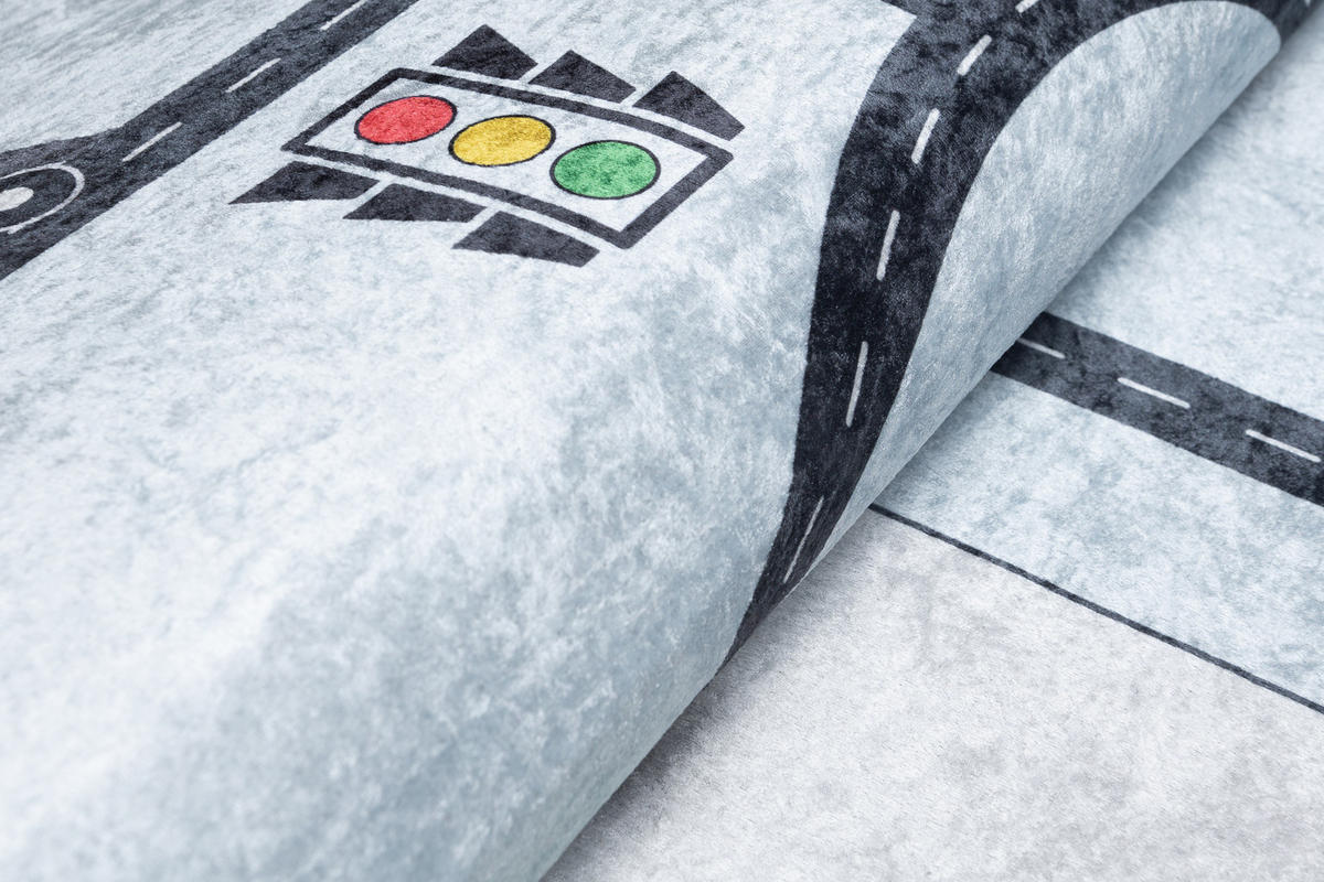 TEPPICH EMMA Grau 120/170 cm - Grau, Kunststoff (120/170cm) - Tapiso