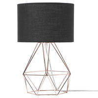 TISCHLAMPE Maroni 22/22/35 cm - Schwarz, Metall (22/22/35cm) - Beliani