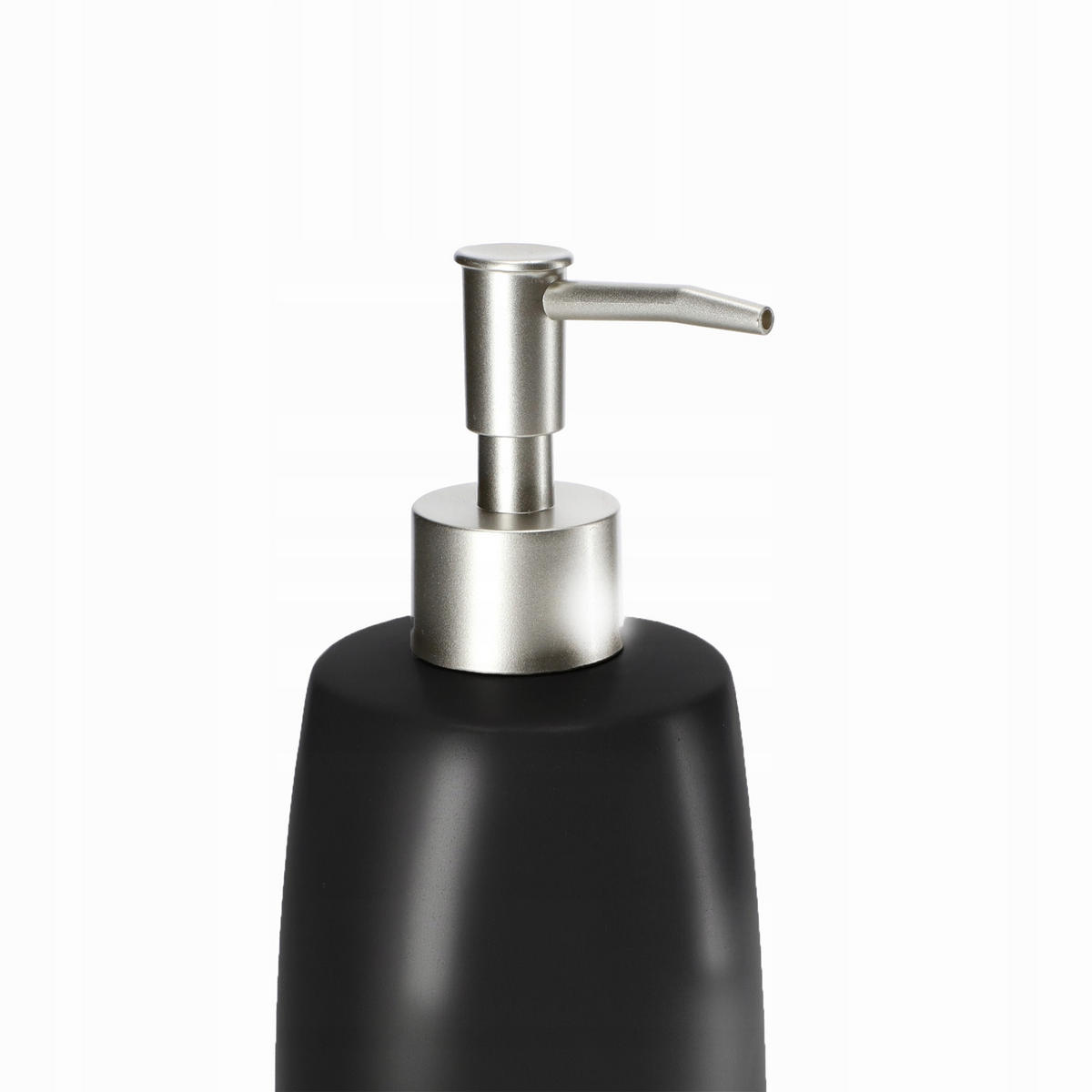 FLÜSSIGSEIFENSPENDER 400 ml, schwarz, 2 Stk. - Schwarz, Keramik (8/18cm) - KADAX