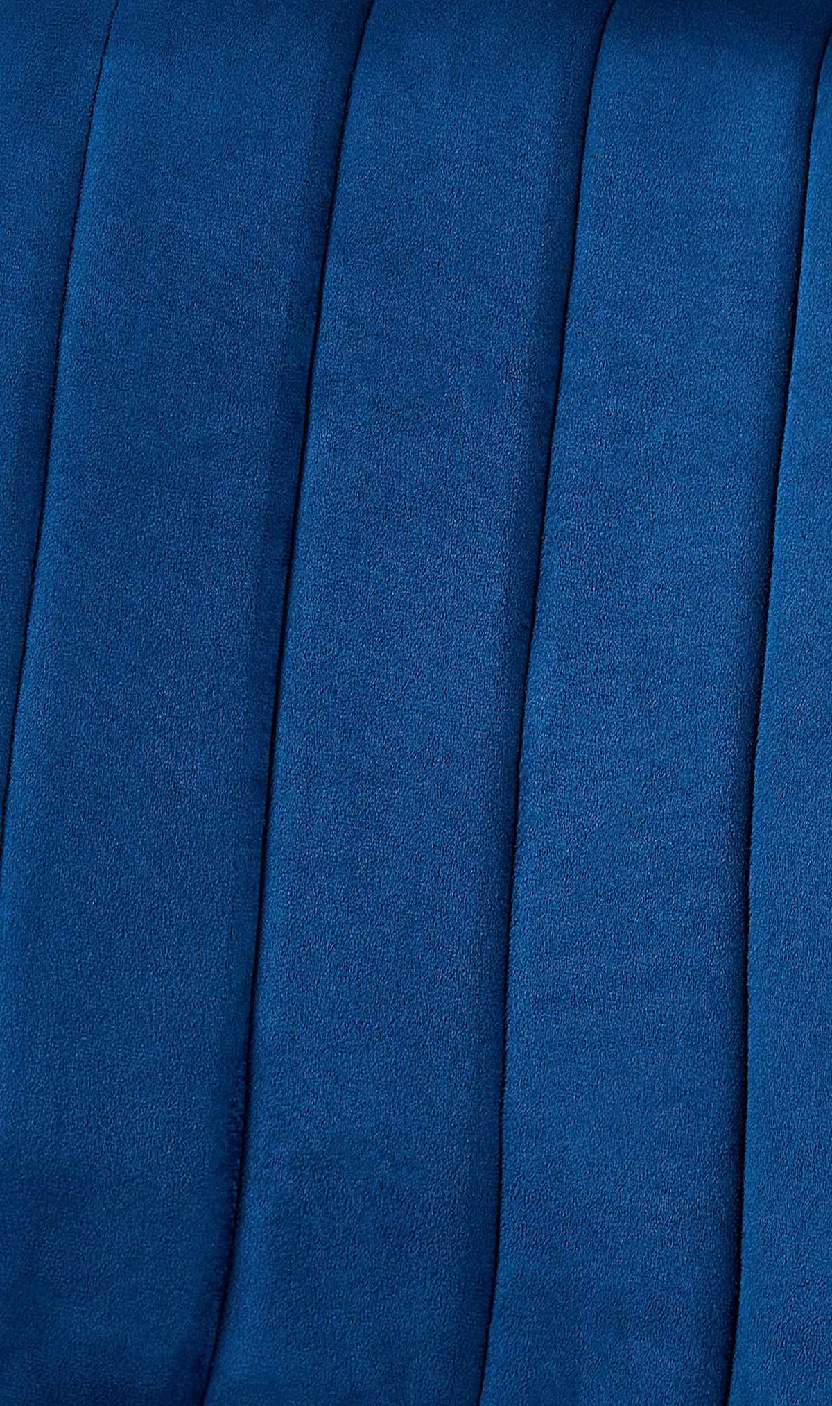 STUHL Samt Blau - Blau/Schwarz, Textil/Metall (45/88/53cm) - CLP