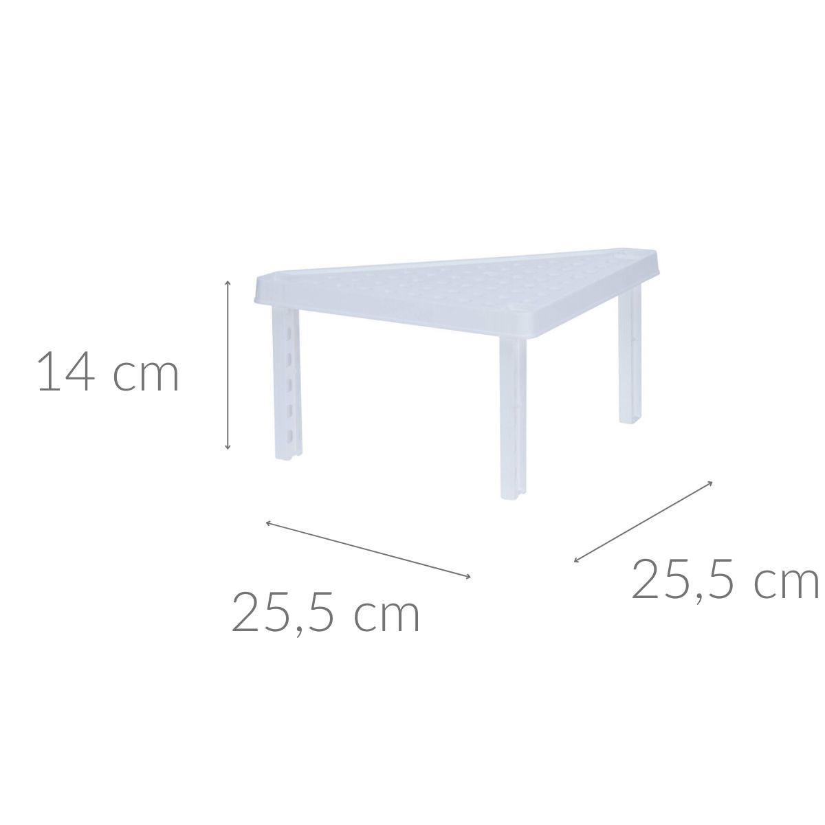 DUSCHABLAGE Basic Weiß 35/25.5/2 cm Kunstoff - Weiß, Kunststoff (25.5/2/35cm) - Storage solutions