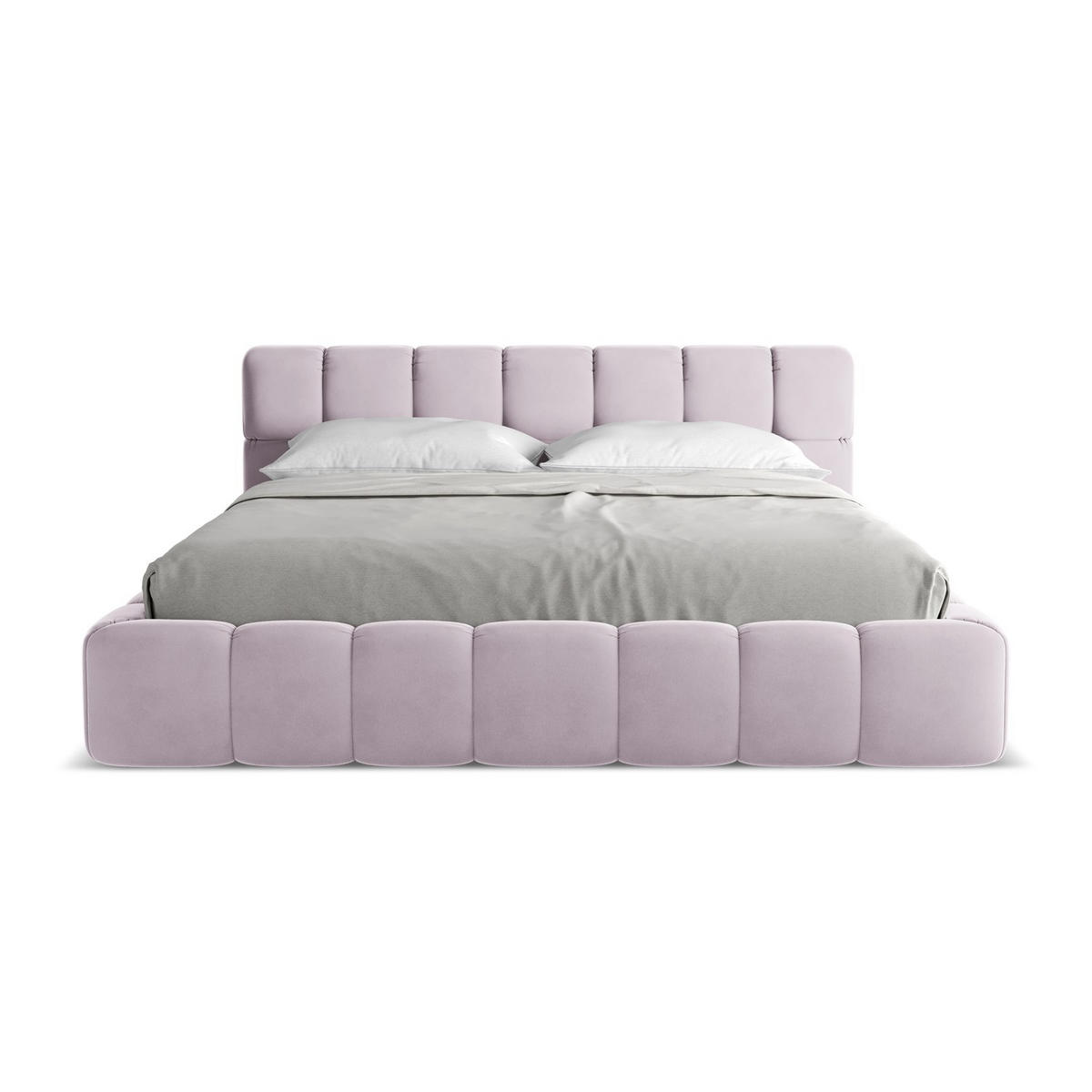 POLSTERBETT mit Bettkasten und Lattenrost 200x228 Violett - Lila/Flieder, Kunststoff/Textil (180/200cm) - LaMiaSofa