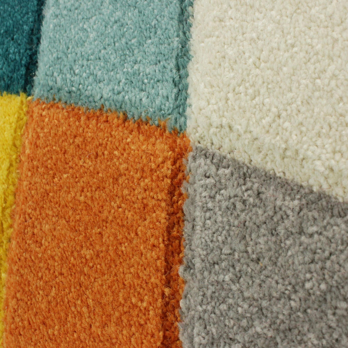 TEPPICH Geometrisch-Design, hochdicht, mit Jute-Rücken MEON KARL, Multi 200x290 cm - Multicolor, Textil (200/290cm) - KADIMA DESIGN