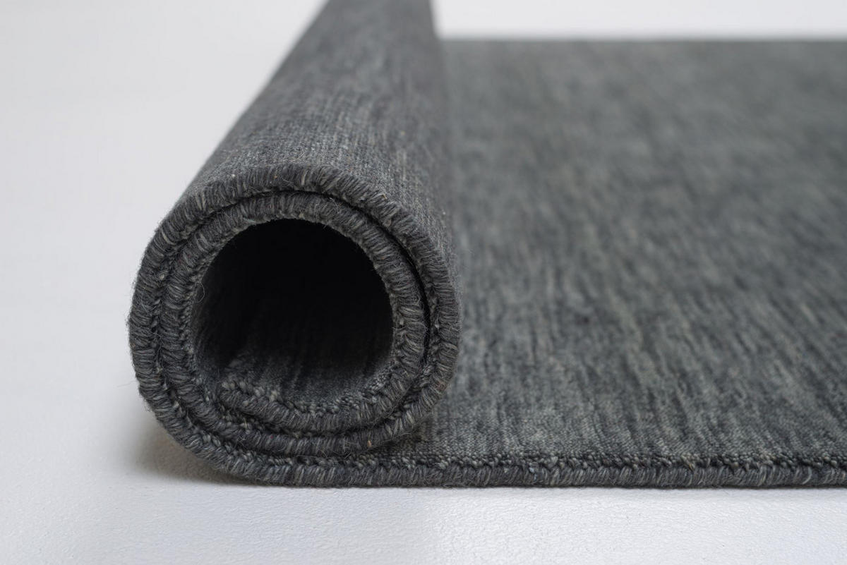 WEBTEPPICH Luxus Designerteppich 40x60 cm - Dunkelgrau, Textil (40/60cm) - Rug and Roll