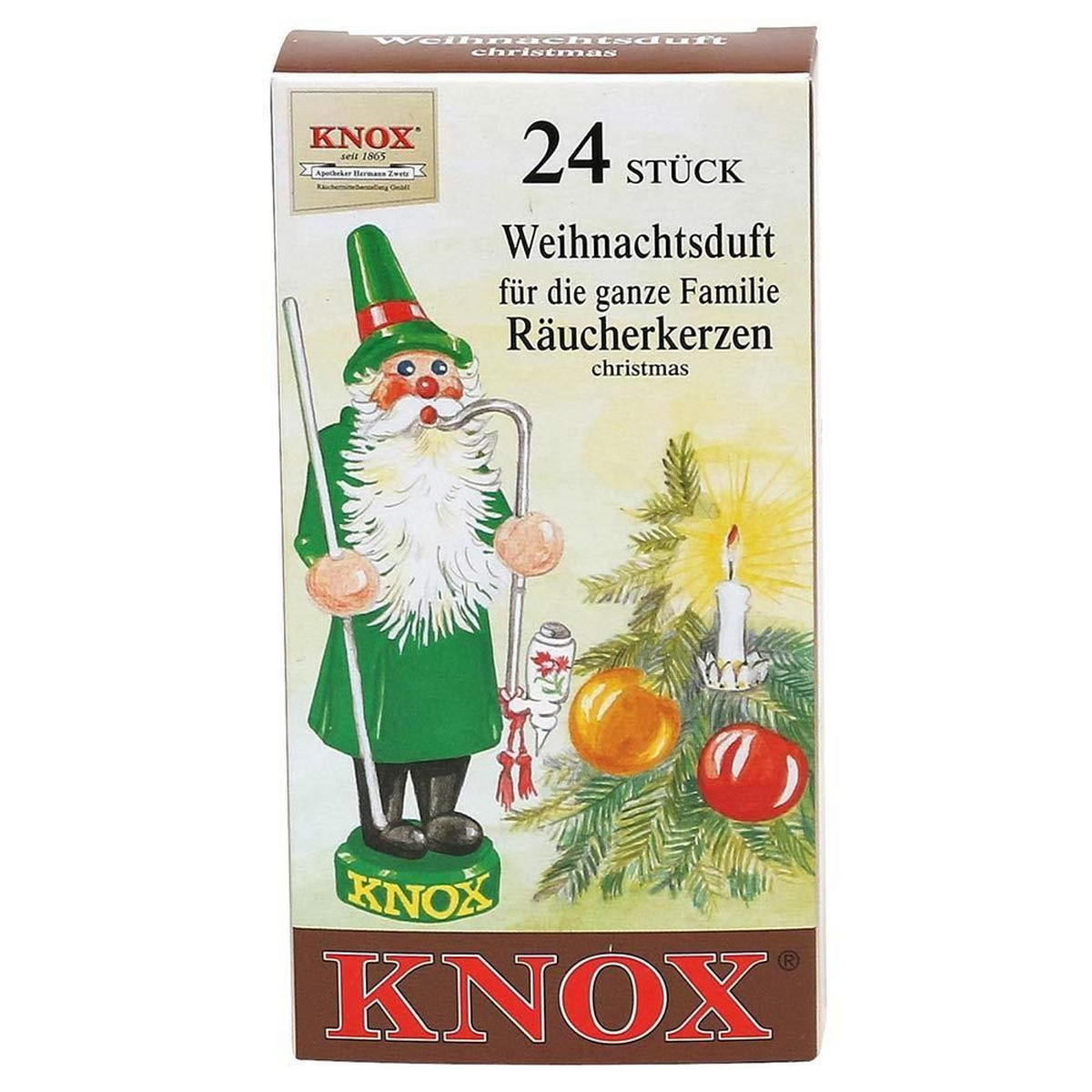 RÄUCHERKERZEN Weihnachtsduft 24er Packung - Multicolor, Holz (6.5/2.3/12.5cm)