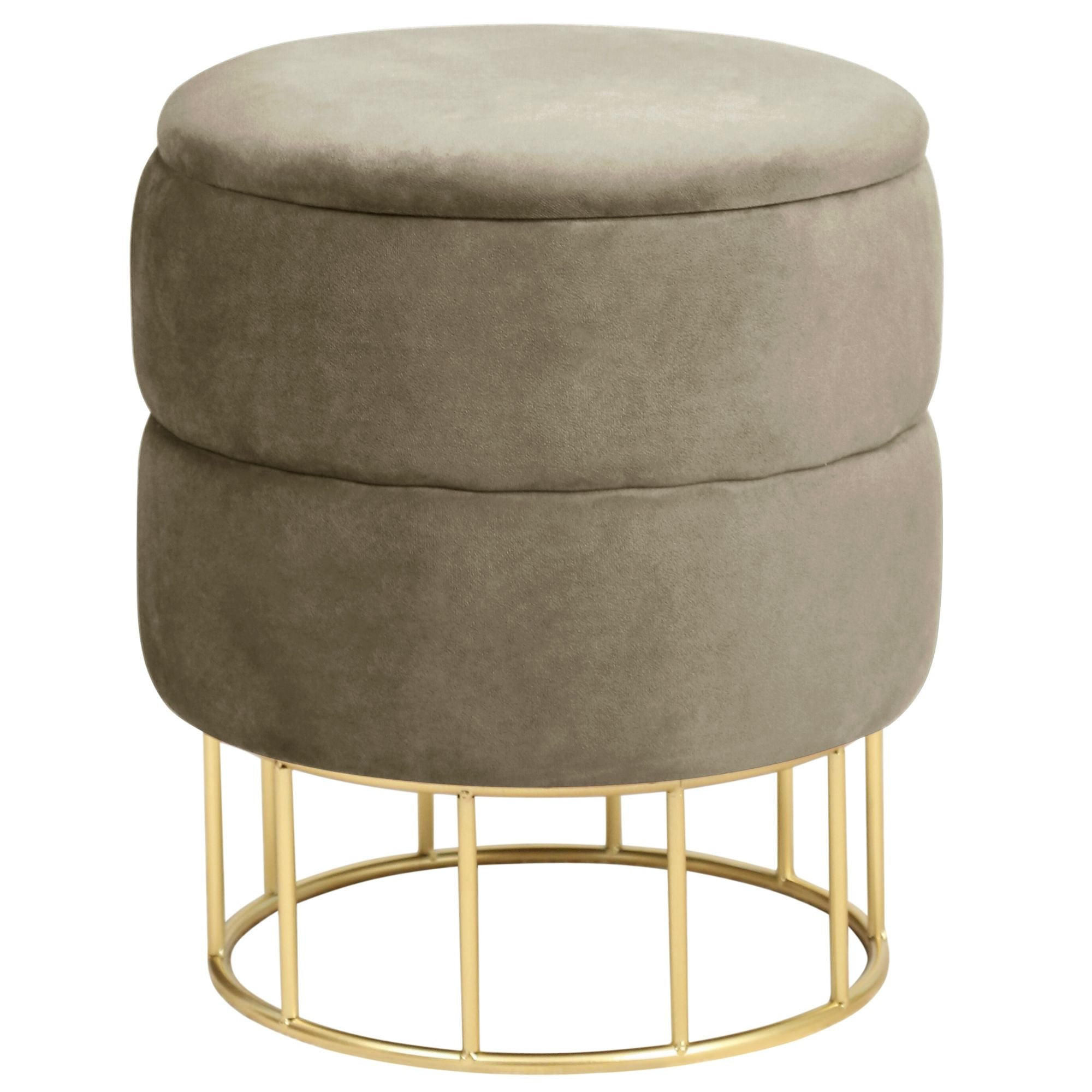 Raumhirsch Furniture Sitzhocker Beige 37x42x37 cm