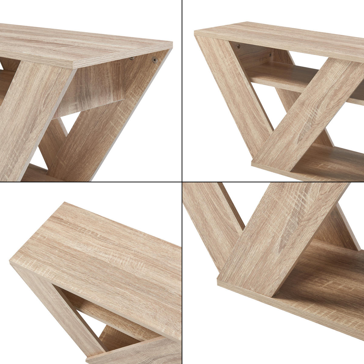 FERNSEHTISCH Nome - Eichefarben, Holzwerkstoff (30/40/110cm) - [en.casa]