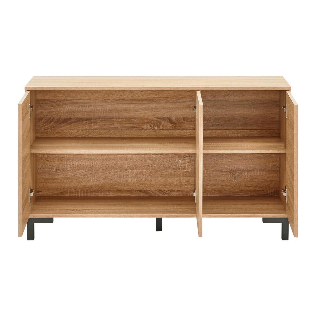 SIDEBOARD Lori Eichefarben MDF - Eichefarben, Metall (120/70/35cm)