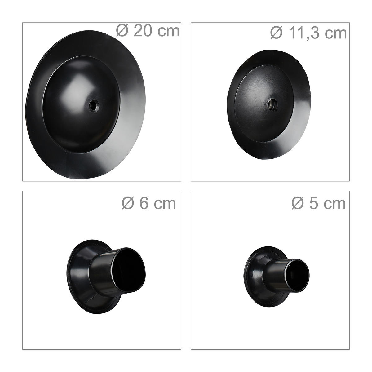 PRESSLUFT Rohrreiniger - Multicolor, Kunststoff (33/20/33cm) - Relaxdays