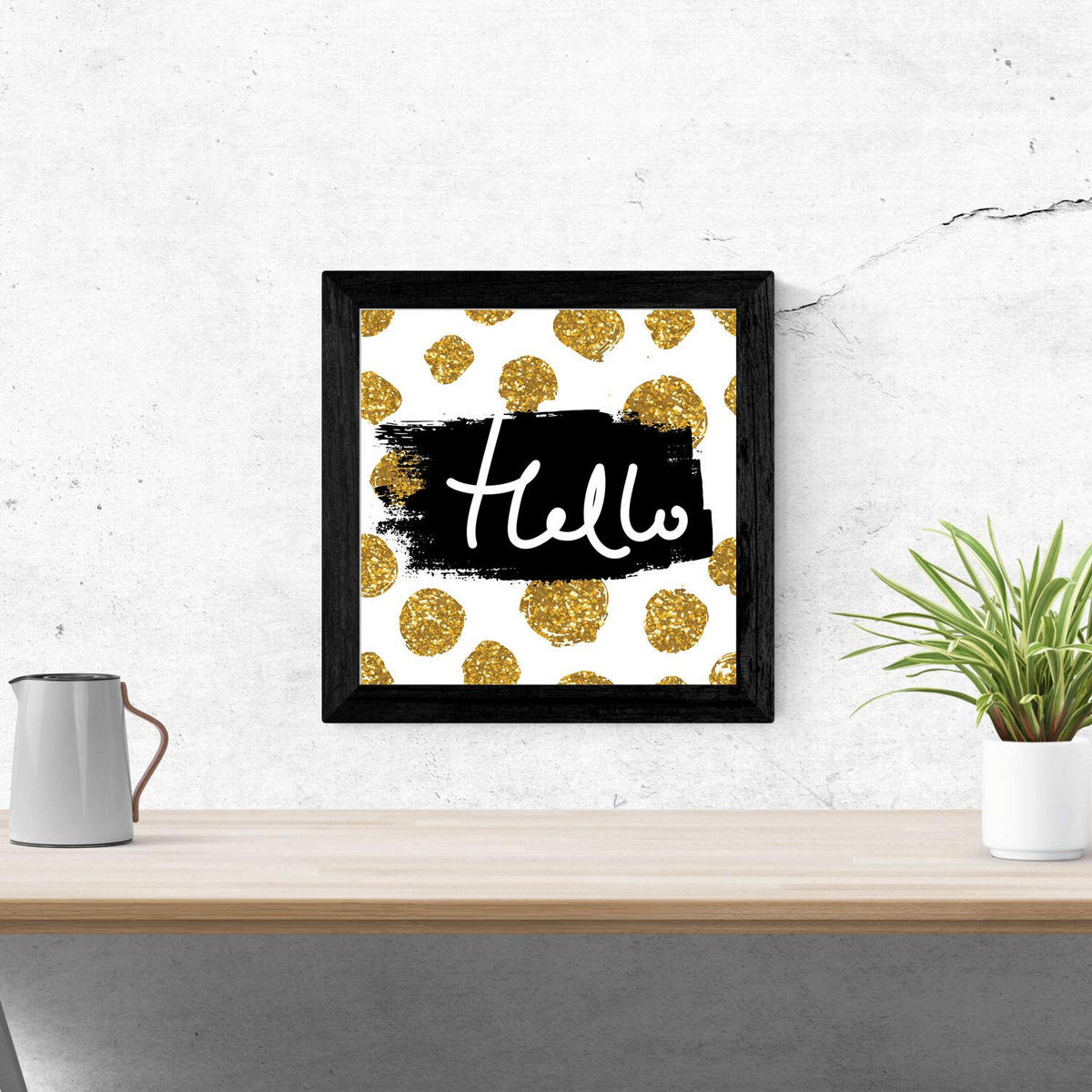 POSTER Set Mit 6 Blätter Gestempelt Grüsse Hallo, Ciao, Bonjour - Klar, Papier (29/3cm) - Nacnic