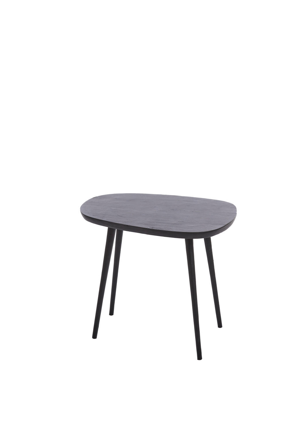 BEISTELLTISCH Puno Schwarz 56/44/44 cm - Schwarz, Metall (56/44/44cm) - Light & Living