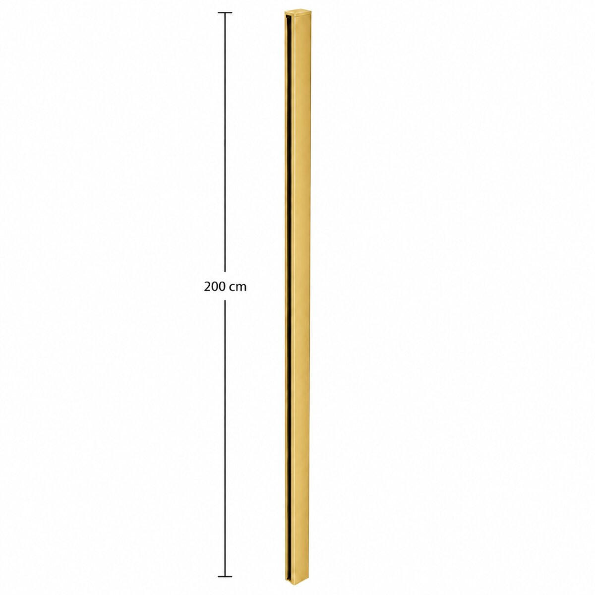 WALK-IN-DUSCHWAND 50 × 200 cm – ESG-Sicherheitsglas – Gold - Goldfarben, Glas (10/50/200cm) -  Glaswerk Westfalen