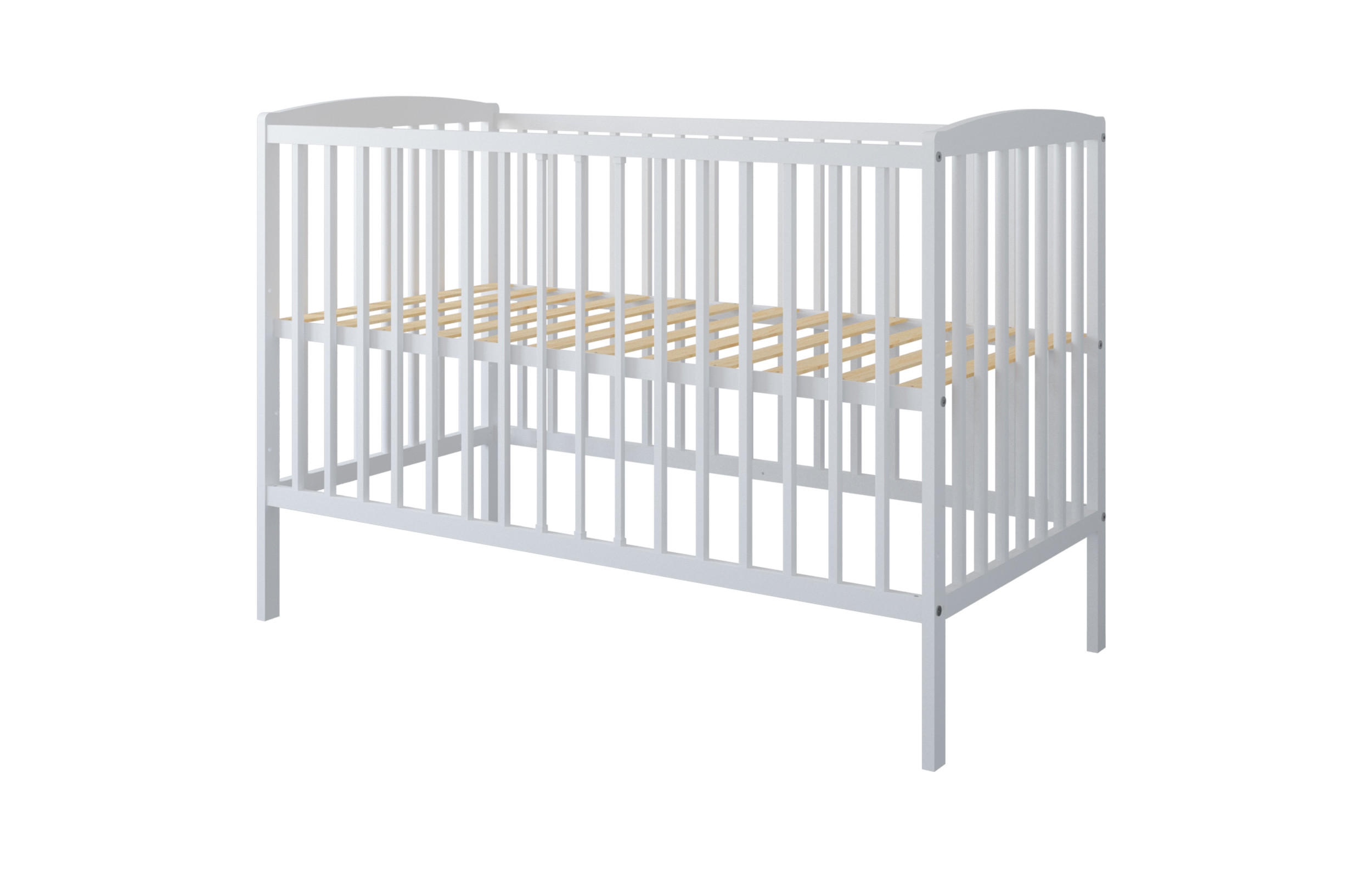 GITTERBETT Elva 2in1 mit Matratze - Weiß, Holz - kiki design