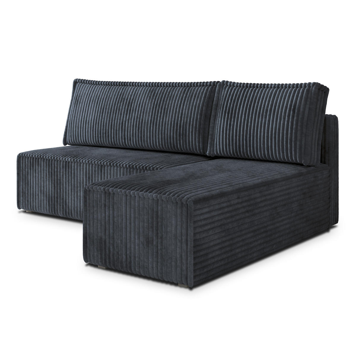 ROHOVÁ SEDAČKA BRISO šedá - šedá, dřevo/textil (200/140cm) - MASSENO