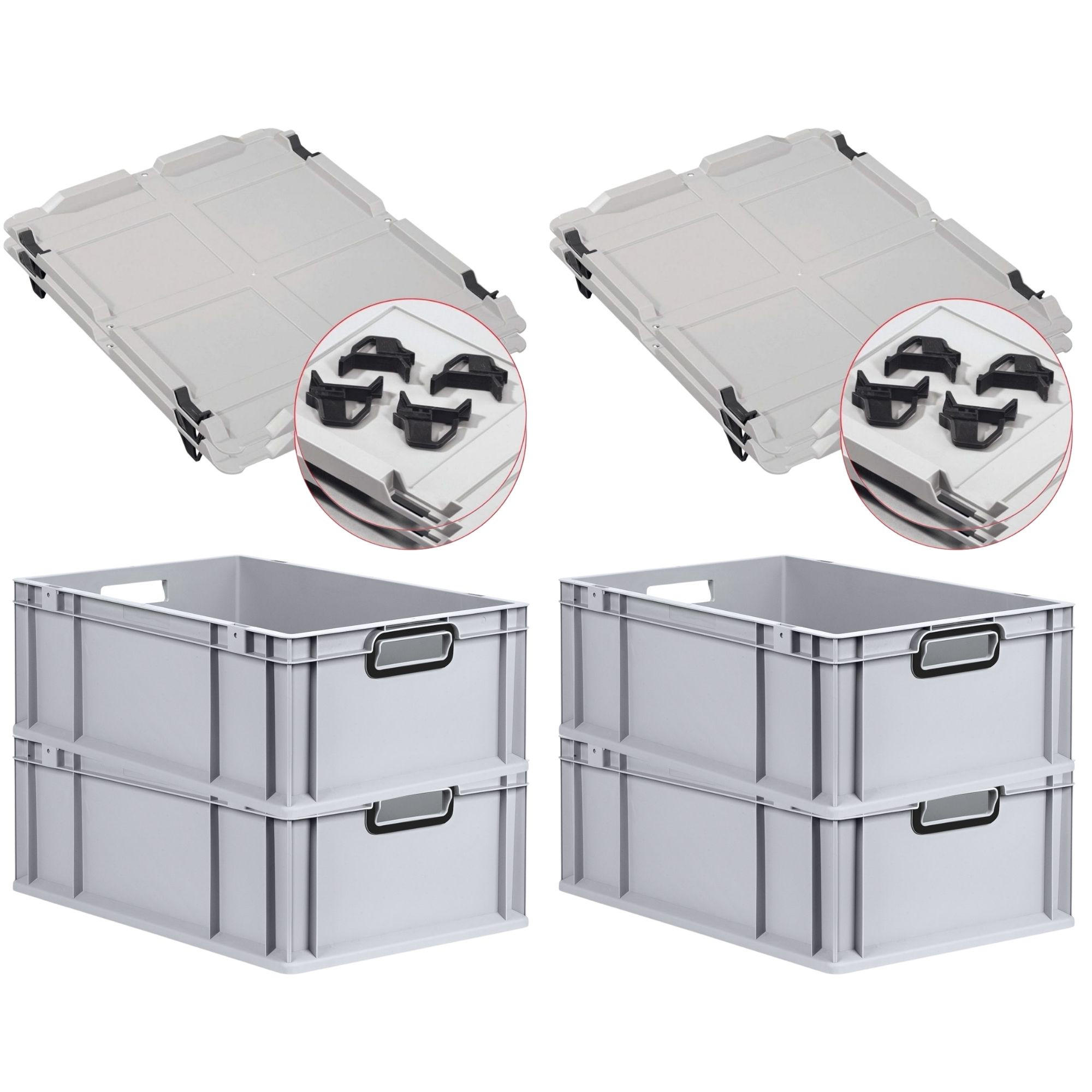 Proregal Eurobox Grau, Schwarz 40x22x60 cm