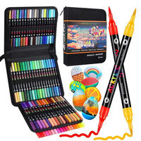 ACRYLSTIFTE Set 72 Stück / 144 Farben Dual Tip - Multicolor, Kunststoff (10/5/15cm)