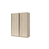 SCHIEBETÜRENSCHRANK GAVERO 10 - 150,6×198,5×62 cm ohne Spiegel Sonoma Eiche - Sonoma Eiche, Holz/Holzwerkstoff (150.6/198.5/62cm) - Milaros Markt