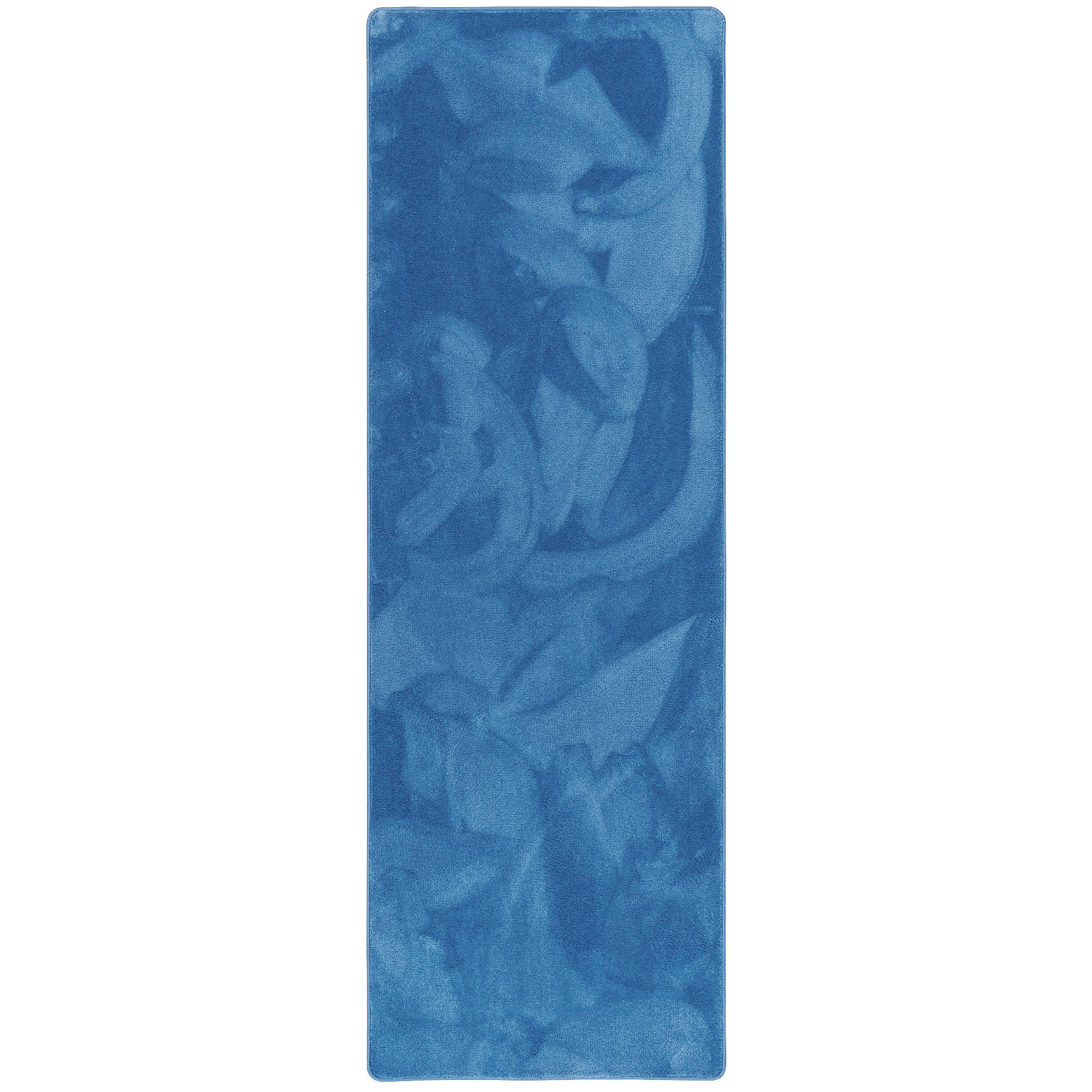 LUXUS SUPER SOFT HOCHFLOR LANGFLOR TEPPICH LÄUFER DELUXE - Blau, Textil (80/320cm) - Snapstyle