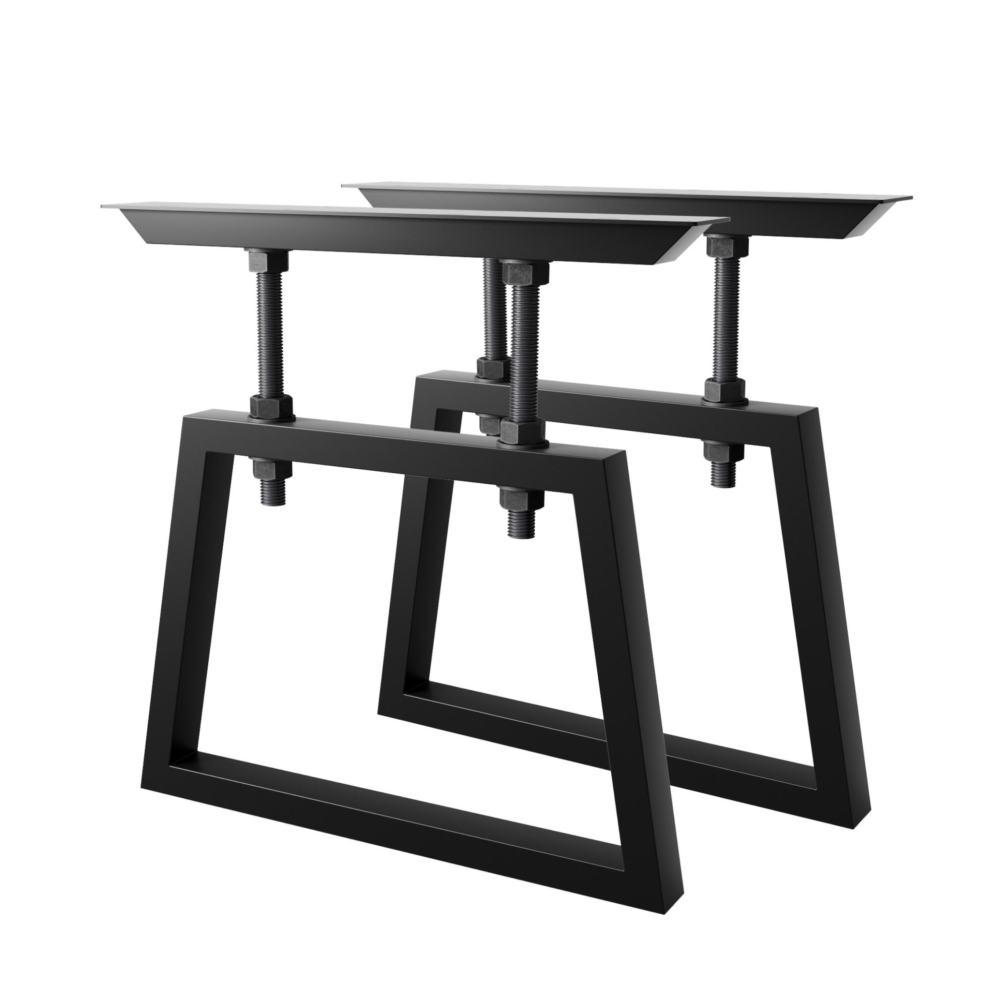 Metalo Pro KOVOVÉ NOHY KE STOLU Nemesis Screw sada 2 ks černá 72 cm