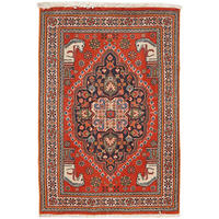 ORIENTTEPPICH handgeknüpft Gashgai Blau 83/56 cm Schurwolle - Blau, Textil (56/83cm) - Looma