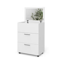 SCHMINKTISCH Hanna Weiß 65.8 cm mit 2 Schubladen - Weiß, Holzwerkstoff (65.8/91.6/41.6cm) - Vicco