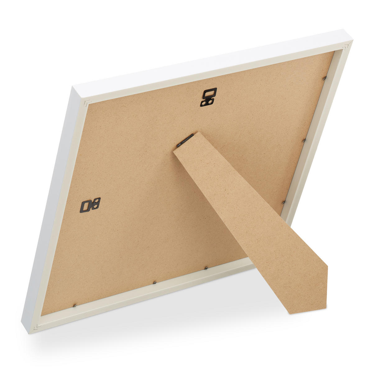 2XBILDERRAHMEN - Weiß, Glas/Holzwerkstoff (41/41/2.5cm) - Relaxdays