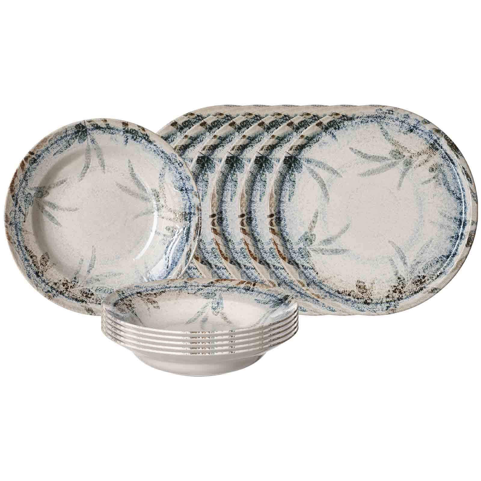 PIZZA- & PASTA-SET Todi blau 12er Set - Blau, Keramik (2/2/2cm) - Ritzenhoff Breker