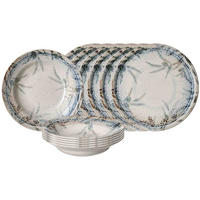 PIZZA- & PASTA-SET Todi blau 12er Set - Blau, Keramik (2/2/2cm) - Ritzenhoff Breker