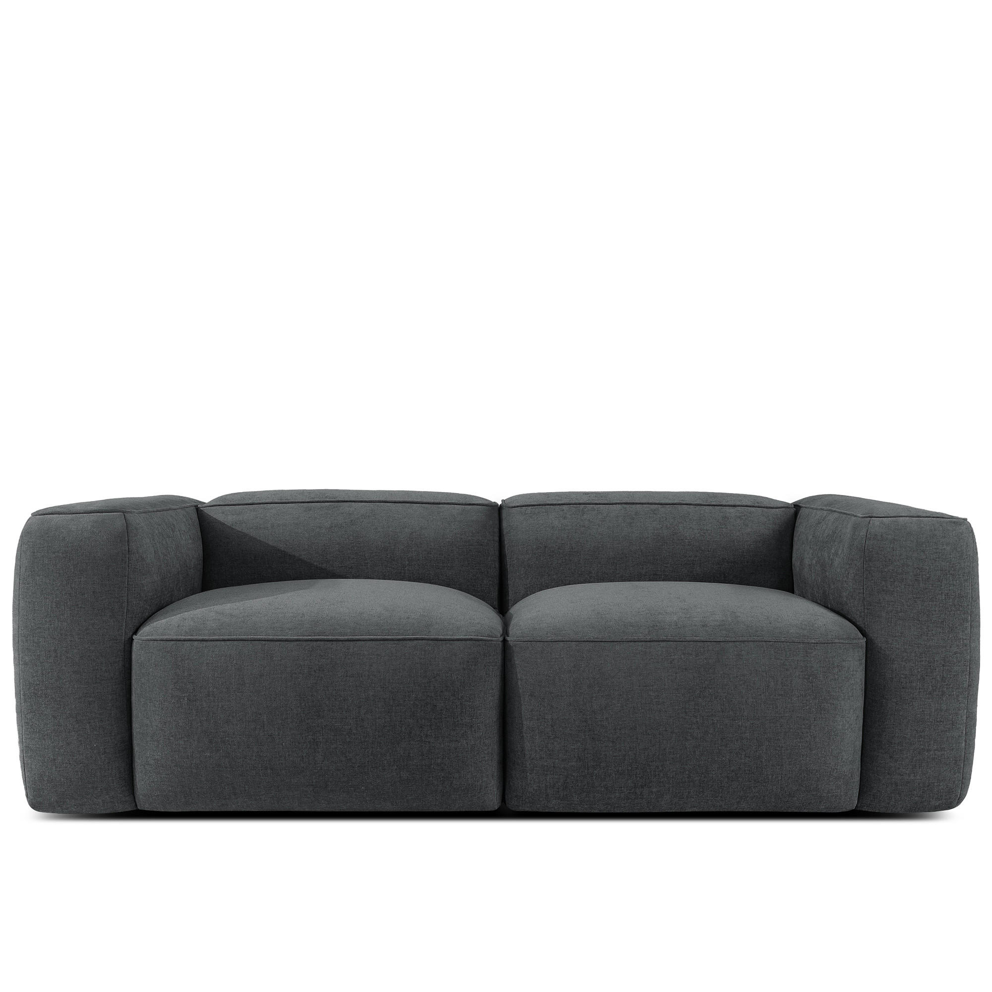 2-SITZER SOFA FUBBO, Anthrazit - Anthrazit, Holz/Holzwerkstoff (210/73/96cm) - KONSIMO®
