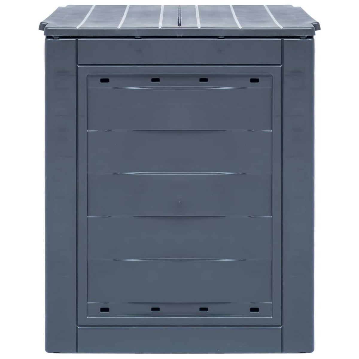 KOMPOSTER Garten PETE | 260L, 60x60x73cm, UV- und witterungsbeständig - Grau, Kunststoff (60/73/60cm) - DELUKE