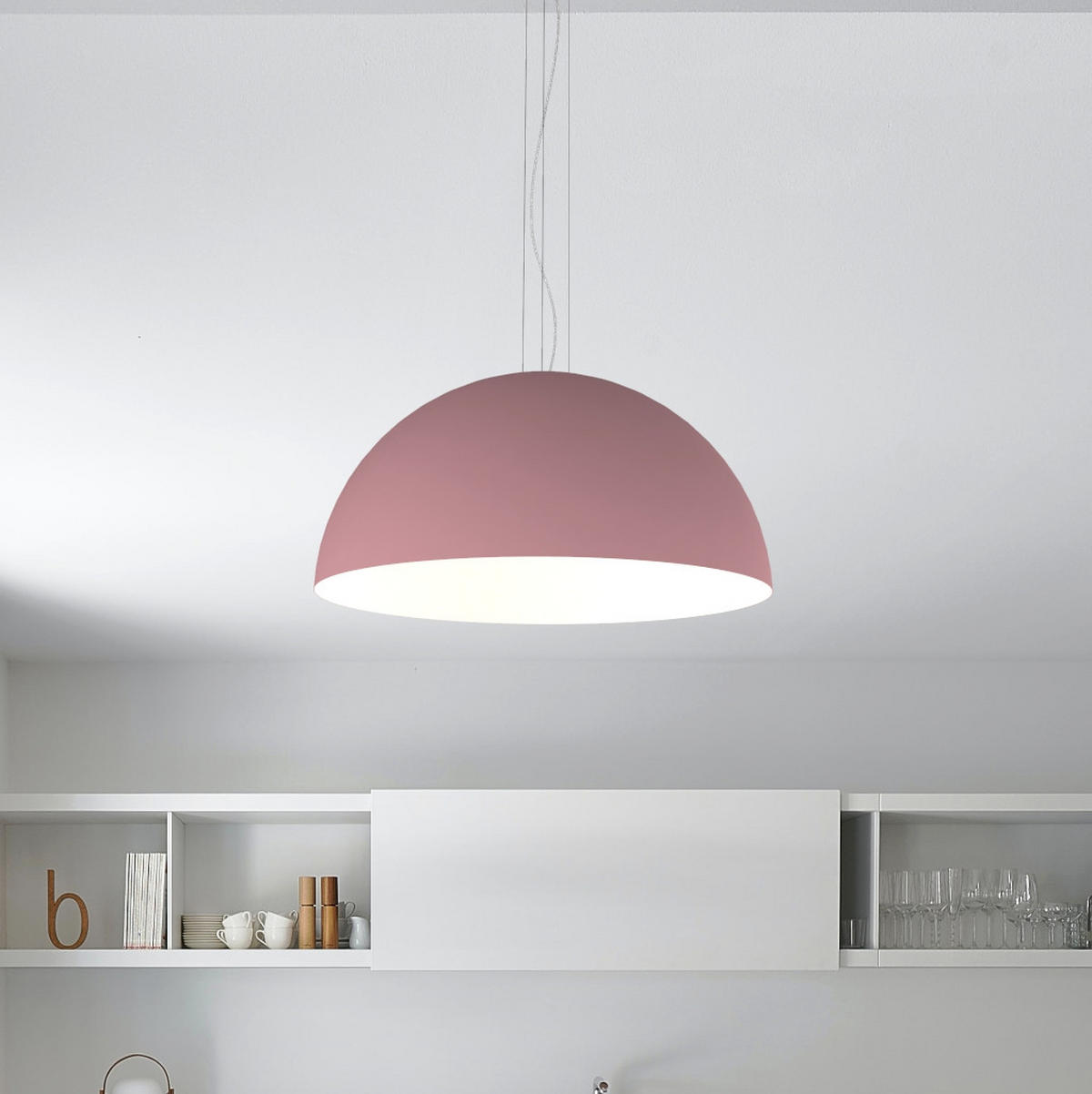 HÄNGELEUCHTE Cassis - Weiß, Metall (80/80/40cm) - Lumicom