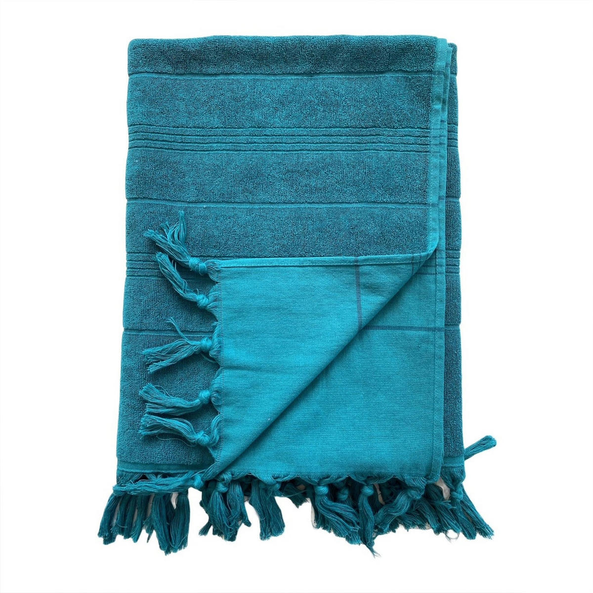 HAMAMTUCH Frottee Hammam Lake 140x180 330g/m² - Blau, Textil (140/180cm) - LE COMPTOIR DE LA PLAGE
