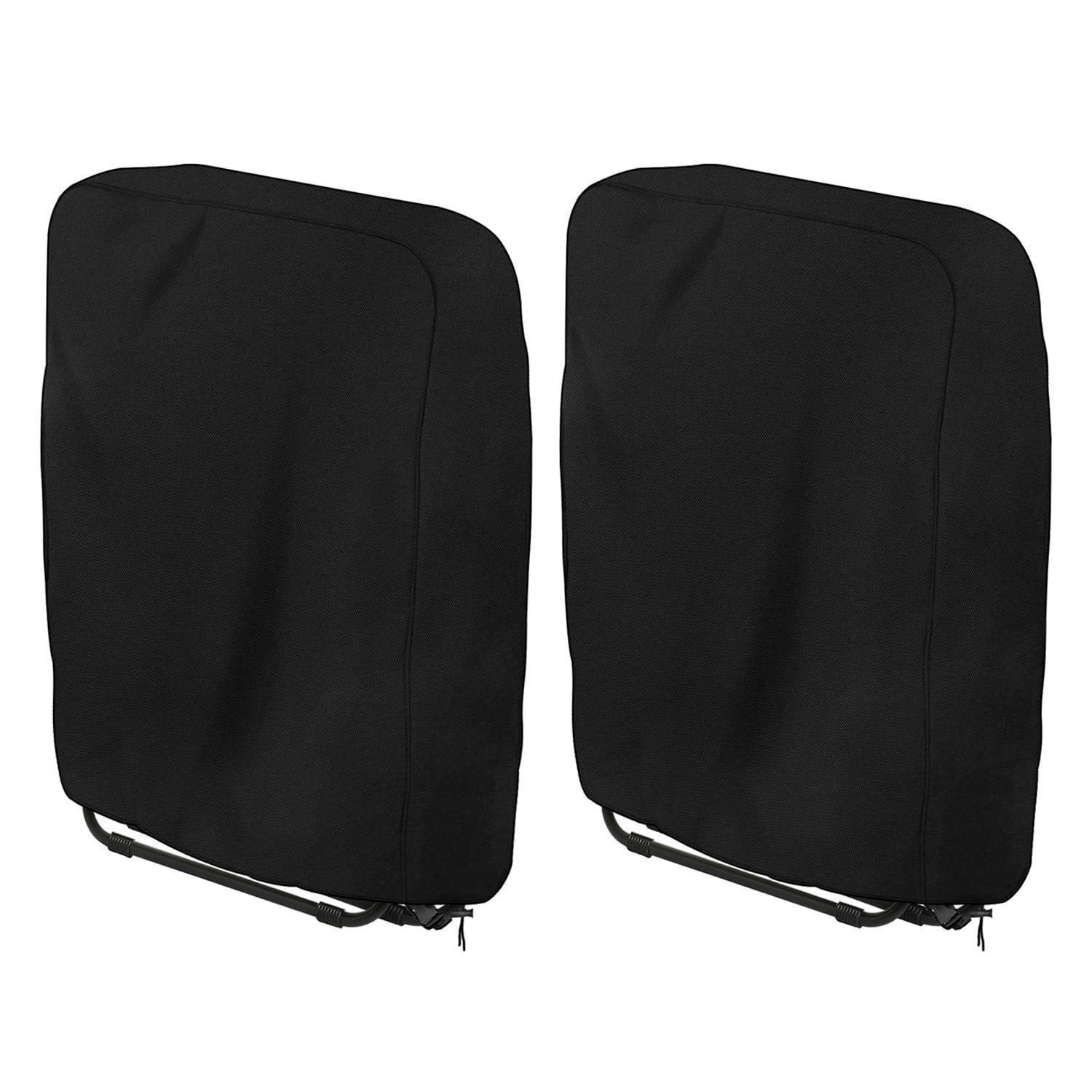 ABDECKHAUBE 2er-Set 110 x 71 cm Schwarz - Schwarz, Textil (34/110/71cm)