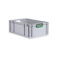 EUROBOX Nextgen Color 22x40x60cm 44 Liter Griffe Grün Offen - Grün, Kunststoff (40/22/60cm) - PROREGAL