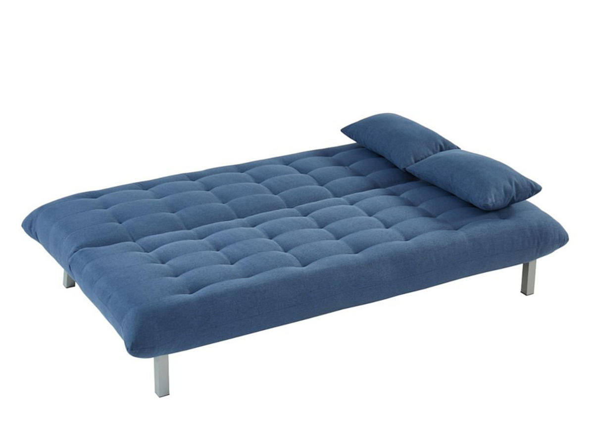 SCHLAFSOFA Klappsofa 3-Sitzer - Stoff - Blau - HORNET - Blau, Textil (190/86/106cm) - Vente-Unique