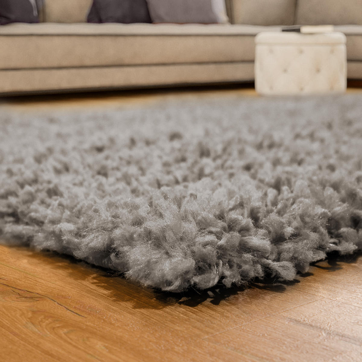 HOCHFLORTEPPICH 70/140 cm Sky 250 - Grau, Kunststoff (70/140cm) - Paco Home