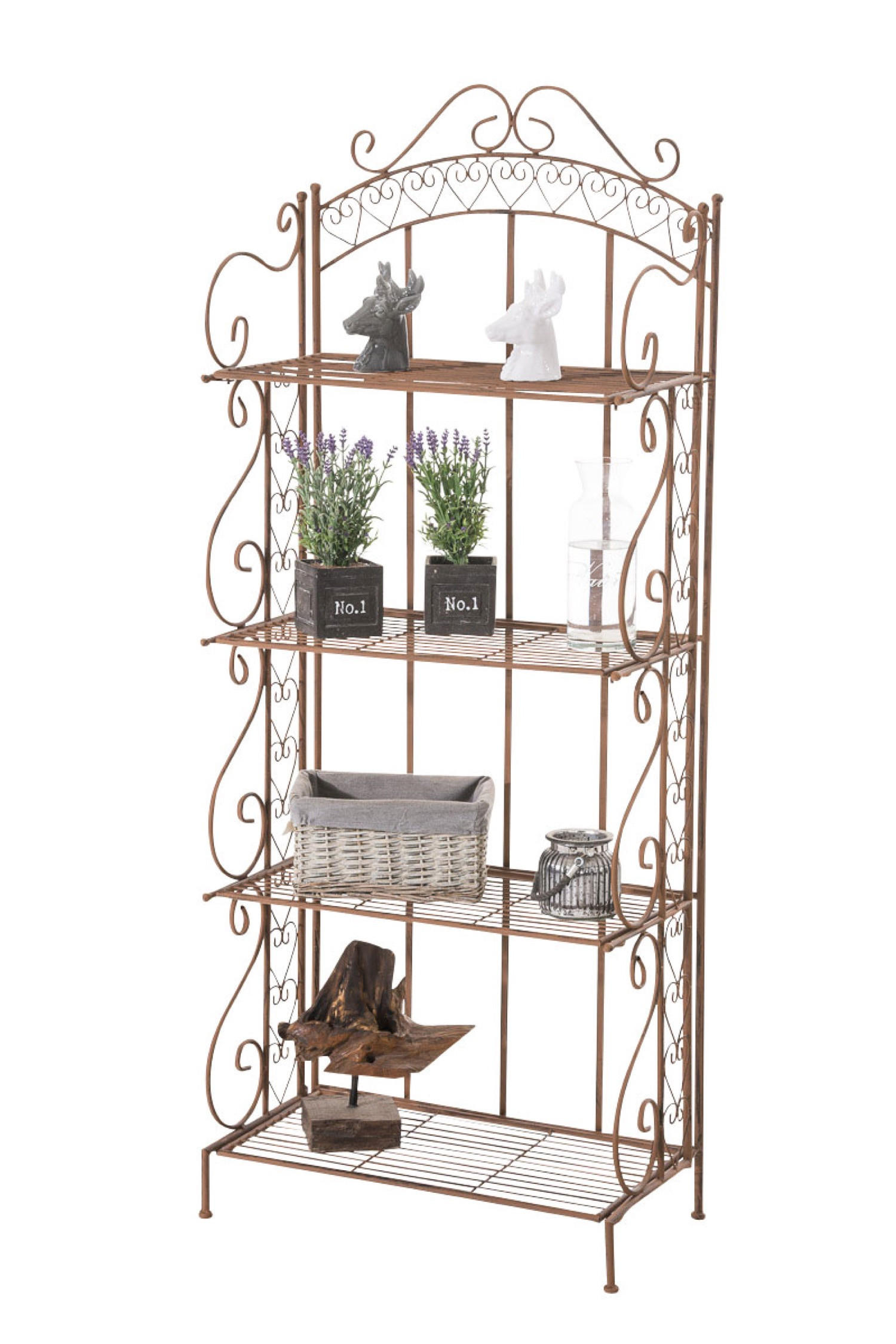 STANDREGAL Anton antik braun - Braun, Metall (61/153/33cm) - TPFGarden