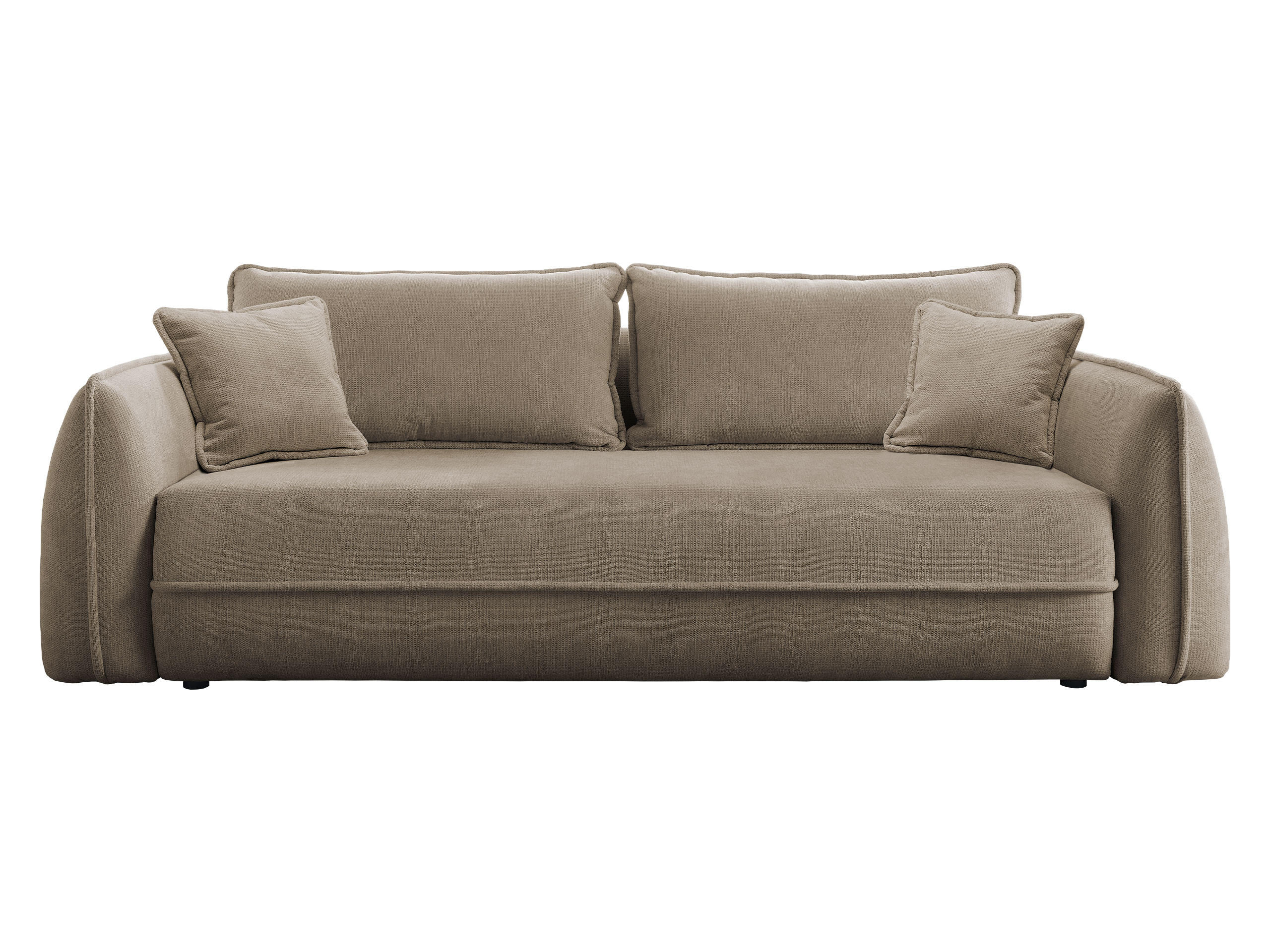 SCHLAFSOFA Moho - Hellbraun/Schwarz, Holz/Kunststoff (250/94/109cm) - MIRJAN24