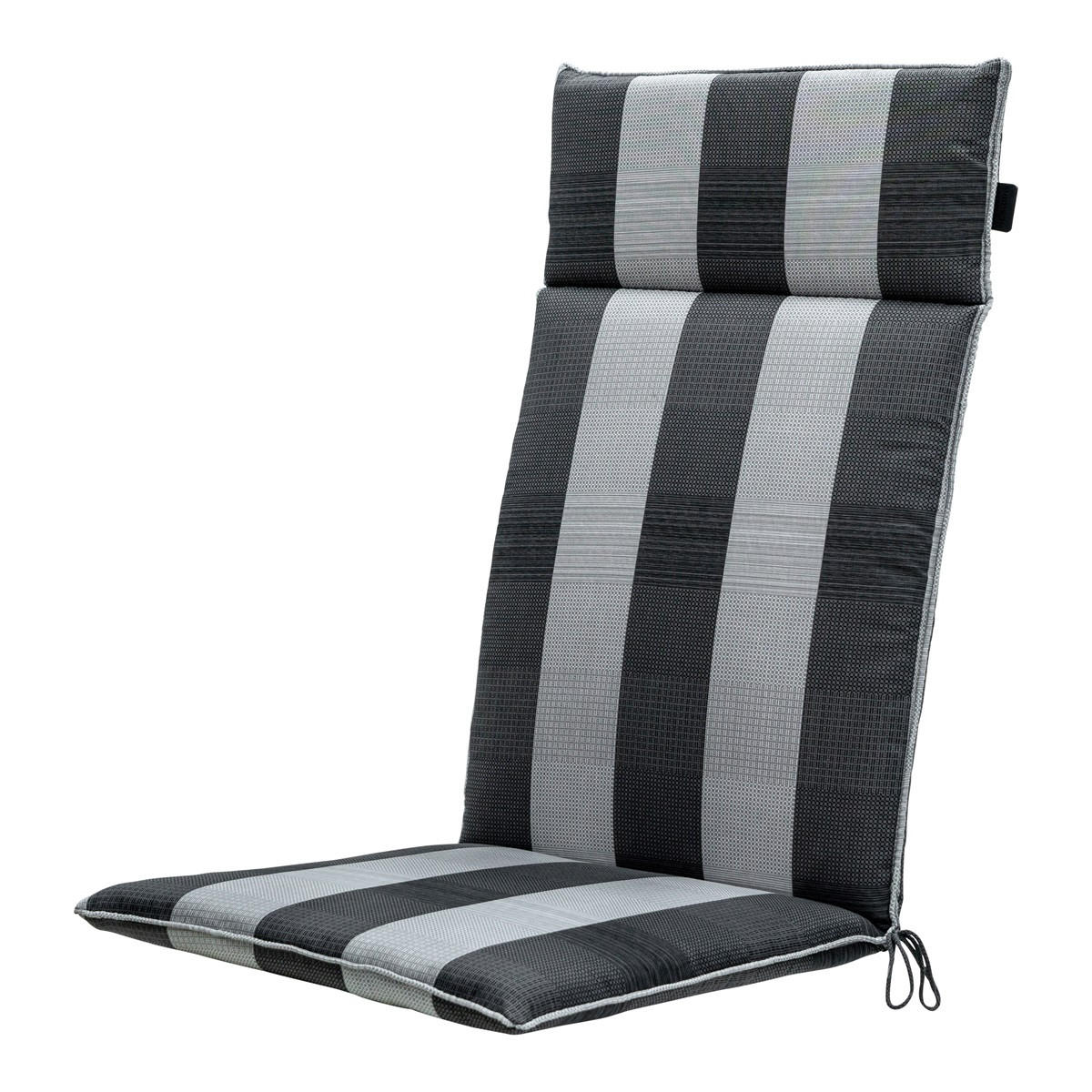 GARTENSTUHLKISSEN Alice 120/50 cm 4er-Set - Grau, Textil (50/8/120cm) - Madison