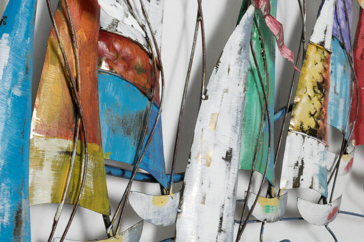 METALLBILD Bunt 120/60 cm - Multicolor, Metall (2.9/60cm) - KUNSTLOFT